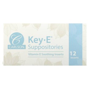 Carlson Key-E Suppositories 12 Inserts 088395005558