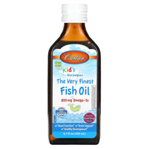 Carlson Kids The Very Finest Fish Oil Natural Mixed Berry 800 mg 6.7 fl oz (200 ml) 088395193309