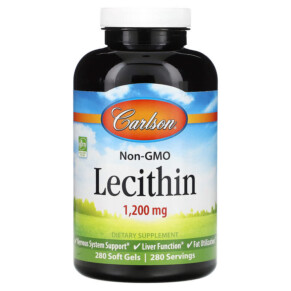 Carlson Lecithin 1.200 mg 280 Soft Gels 088395862304