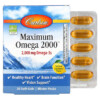 Carlson Maximum Omega 2000 Natural Lemon Flavor 1.000 mg 30 Softgels 088395600203