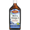Carlson MCT & Omega-3 Natural Lemon Lime 16.9 fl oz (500 ml) 088395177507
