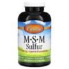 Carlson MSM Sulfur 1.000 mg 300 Vegetarian Capsules 088395872303
