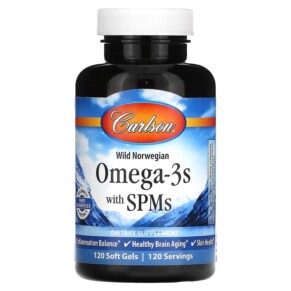 Carlson Omega-3s with SPMs 120 Softgels 088395214103