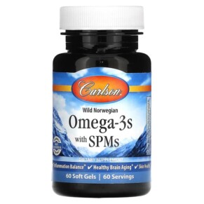 Carlson Omega-3s with SPMs 60 Soft Gels 088395214004