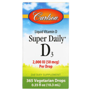 Carlson Super Daily D3 50 mcg (2.000 IU) 0.35 fl oz (10.3 ml) 088395012808