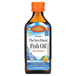 Carlson The Very Finest Fish Oil Natural Orange 6.7 fl oz (200 ml) 088395016509