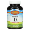 Carlson Vitamin D3 25 mcg (1.000 IU) 250 Soft Gels 088395014529