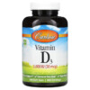 Carlson Vitamin D3 50 mcg (2.000 IU) 360 Soft Gels 088395014635