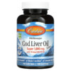 Carlson Wild Norwegian Cod Liver Oil Gems 1.000 mg 100 Soft Gels 088395013010