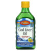 Carlson Wild Norwegian Cod Liver Oil Natural Lemon 1.000 mg 8.4 fl oz (250 ml) 088395013515