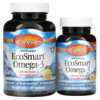 Carlson Wild Norwegian EcoSmart Omega-3 Natural Lemon 500 mg 90 + 30 Soft Gels 088395018046