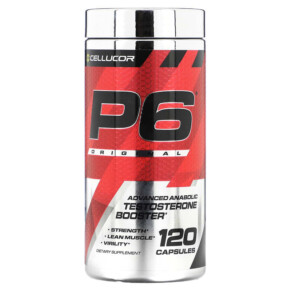 Cellucor P6 Original Advanced Anabolic Testosterone Booster 120 Capsules 842595101539