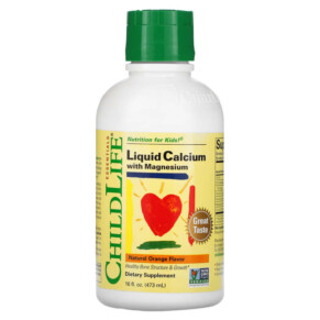 ChildLife Essentials Essentials Liquid Calcium with Magnesium Natural Orange 16 fl oz (473 ml) 608274107007