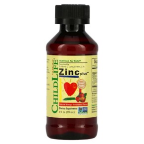 ChildLife Essentials Essentials Zinc Plus Natural Mango Strawberry 4 fl oz (118 ml) 608274103504