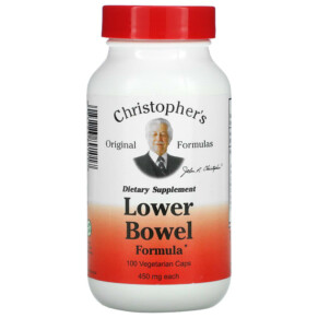 Christopher's Original Formulas Lower Bowel Formula 450 mg 100 Vegetarian Caps 084783891017
