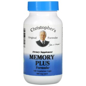 Christopher's Original Formulas Memory Plus Formula 400 mg 100 Vegetarian Caps 084783891567
