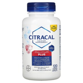 Citracal Calcium Supplement + D3 Maximum Plus 120 Coated Caplets 016500535058