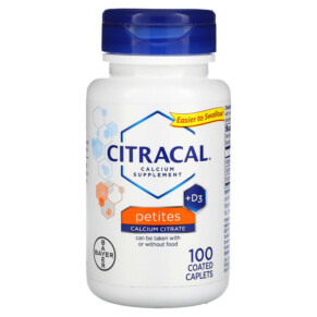 Citracal Calcium Supplement + D3 Petites 100 Coated Caplets 016500535027
