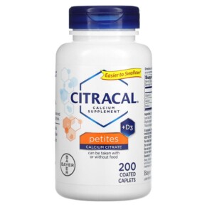 Citracal Calcium Supplement +D3 Petites 200 Coated Caplets 016500535034