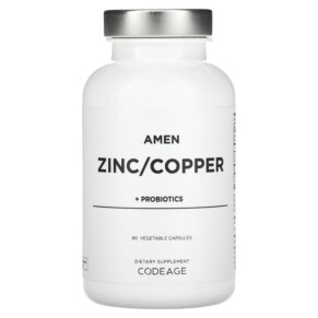 Codeage Amen Zinc/Copper + Probiotics 90 Vegetable Capsules 853919008700