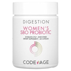 Codeage Digestion Women's SBO Probiotic 50 Billion CFU 60 Capsules 853919008397