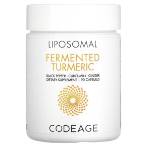 Codeage Liposomal Fermented Turmeric Black Pepper Curcumin Ginger 90 Capsules 853919008472