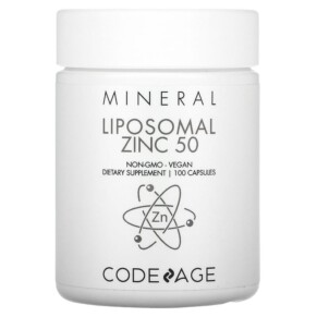 Codeage Liposomal Zinc 50 Non-GMO Vegan 100 Capsules 850026121292
