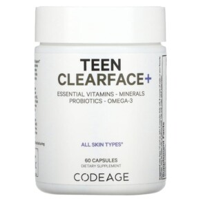Codeage Teen Clearface Vitamins All Skin Types 60 Capsules 853919008779