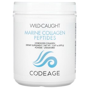 Codeage Wild-Caught Marine Collagen Peptides Hydrolyzed Collagen Unflavored 15.87 oz (450 g) 860507000404