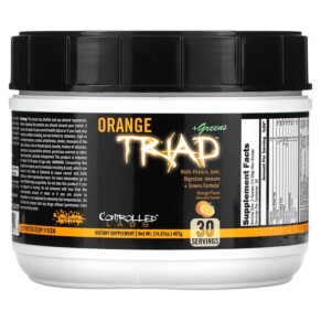 Controlled Labs Orange Triad + Greens Orange 14.37 oz (407 g) 895328001125