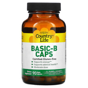 Country Life Basic-B Caps 90 Vegan Capsules 015794063414