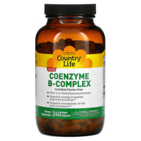 Country Life Coenzyme B-Complex 240 Vegan Capsules 015794064169
