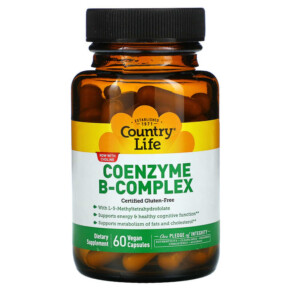 Country Life Coenzyme B-Complex  60 Vegan Capsules 015794064183