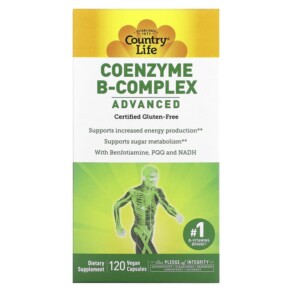 Country Life Coenzyme B-Complex Advanced 120 Vegan Capsules 015794064039
