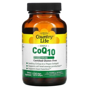 Country Life CoQ10 100 mg 120 Vegan Softgels 015794035190