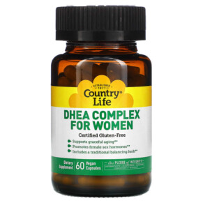 Country Life DHEA Complex for Women 60 Vegan Capsules 015794016748
