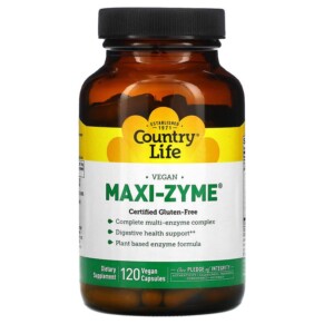 Country Life Maxi-Zyme 120 Vegan Capsules 015794054276