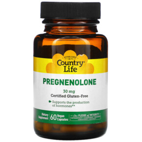 Country Life Pregnenolone 30 mg 60 Vegan Capsules 015794017059