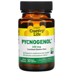Country Life Pycnogenol 100 mg 30 Vegan Capsules 015794016977