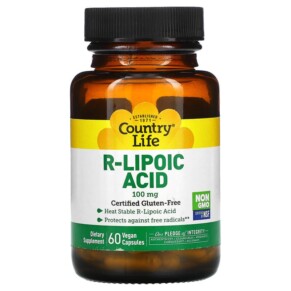 Country Life R-Lipoic Acid 100 mg 60 Vegan Capsules 015794016533