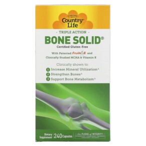 Country Life Triple Action Bone Solid 240 Capsules 015794050445