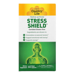 Country Life Triple Action Stress Shield 60 Vegan Capsules 015794050346