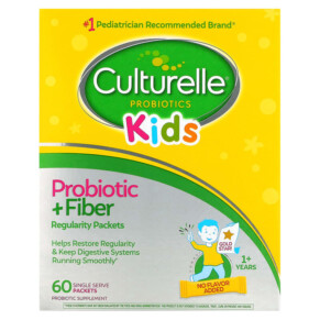 Culturelle Kids Probiotic + Fiber 1+ Years Unflavored 60 Single Serve Packets 049100400938