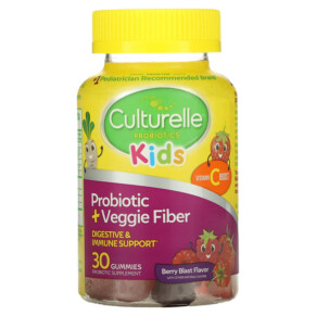 Culturelle Kids Probiotic + Veggie Fiber Gummies Berry Blast 30 Gummies 049100400914