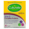 Culturelle Probiotics 3-in-1 Complete Probiotic with Omega 3s 30 Once Daily Capsules 049100400389