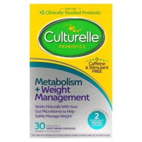 Culturelle Probiotics Metabolism + Weight Management 30 Vegetarian Capsules 049100400945