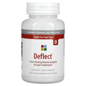 D'Adamo Personalized Nutrition Deflect Lectin Blocking Formula for Type O 120 Vegetarian Capsules 858394000478