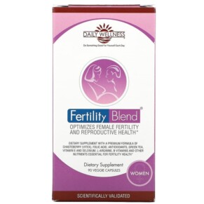 Daily Wellness Company Fertility Blend for Women 90 Veggie Capsules 631462200143