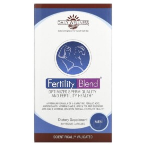 Daily Wellness Company Fertility Blend Men 60 Veggie Capsules 631462230157