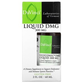 DaVinci Laboratories of Vermont Gluconic DMG Liquid 300 mg 2 fl oz (60 ml) 026664259226